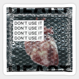 .don't tuch my bubble heart Sticker